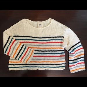 Rip curl  striped cotton sweater size Small